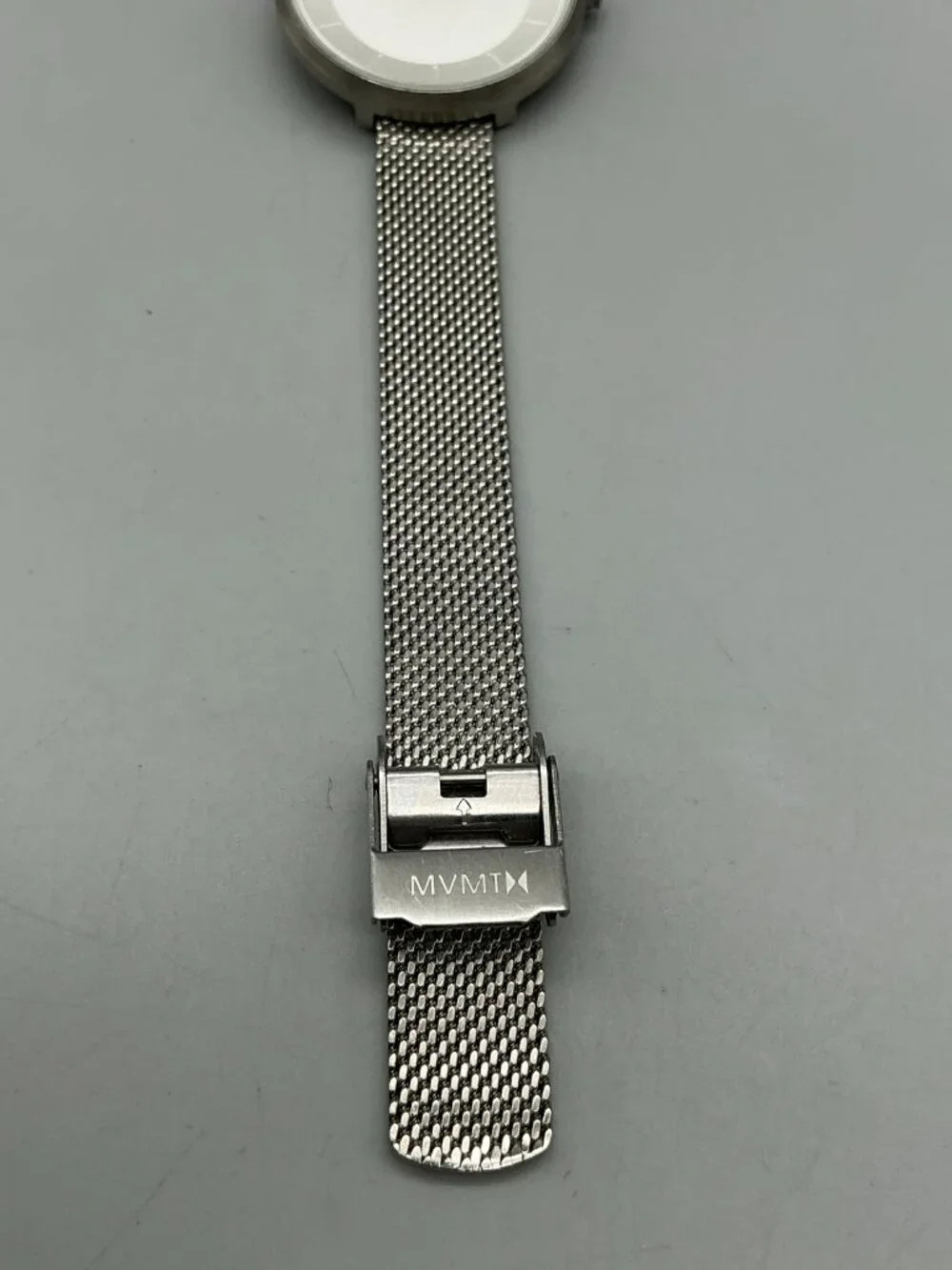 MVMT Minimalist Mod S1 Womens Watch 32mm Silver Tone Mesh Band New Battery